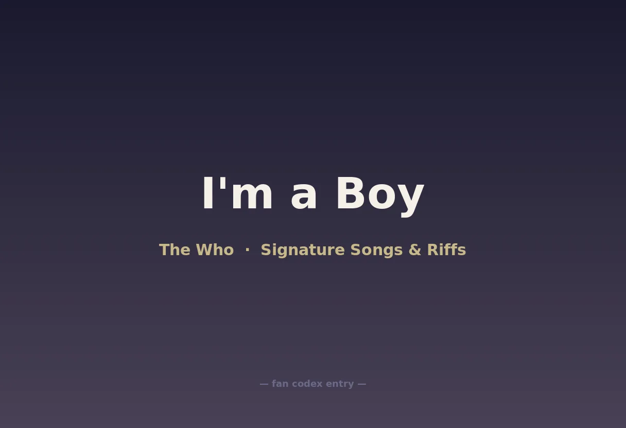 I'm a Boy