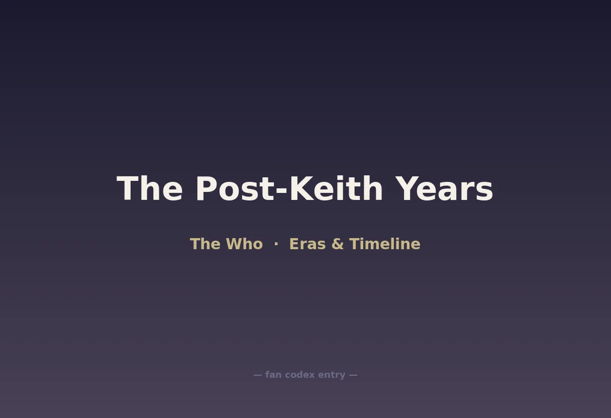 The Post-Keith Years
