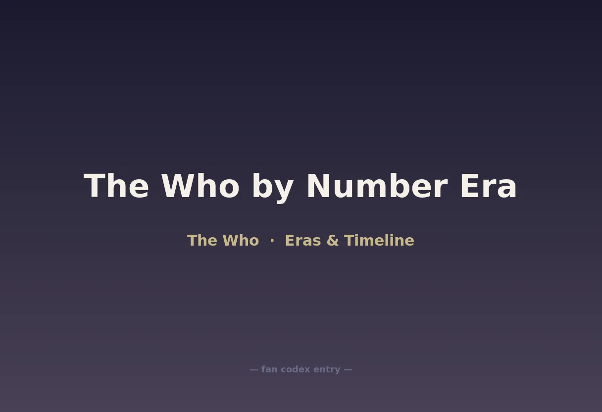 The Who by Number Era