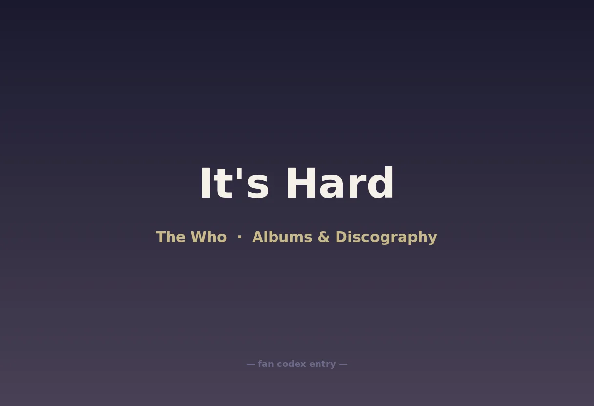 It's Hard