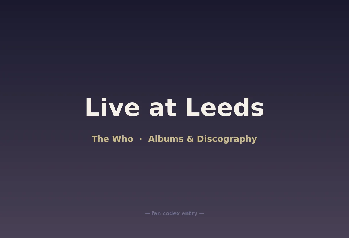 Live at Leeds