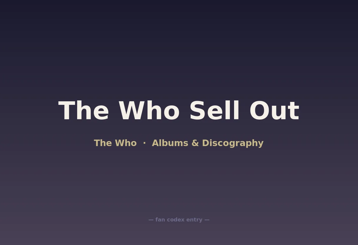 The Who Sell Out