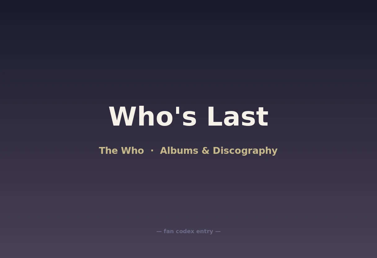 Who's Last